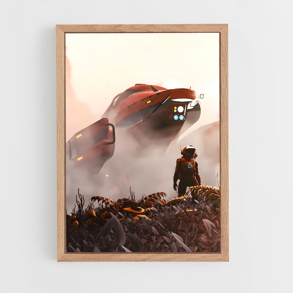 Poster Cosmic Roadster – affiche No man sky (vue 4)